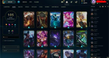 Conta Diamond 4 all champs + 105 skins (preço negociável)