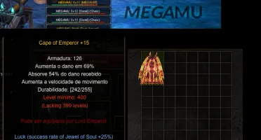 Megamu= Item-DL-Cape-of-Emperor+15+Luck+option