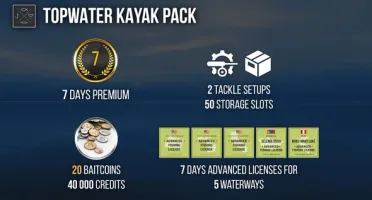 Fishing planet DLC (Topwater Kayak Pack Steam)