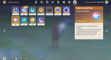Genshin Impact Conta AR46 Diluc + Mona + Venti + 75 Wishes