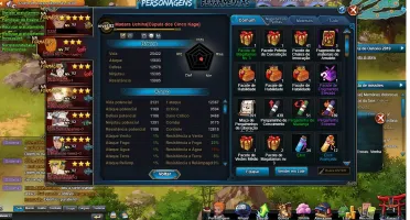 Conta Naruto online 204k FC / 20k 1atk