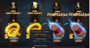 Conta Naruto online 204k FC / 20k 1atk
