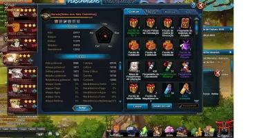 Conta Naruto online 204k FC / 20k 1atk