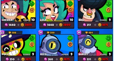 30 mil troféus / falta somente 1 brawler / passe ativo