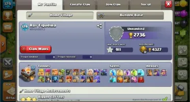 Clash of Clans CV11full troca de nome