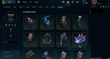 Conta League of Legends 500 skins