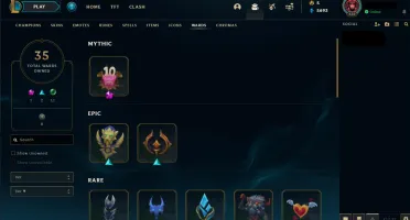 Conta League of Legends 500 skins