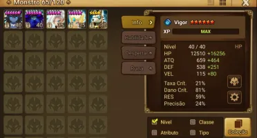 Conta summoners war 1 nat 5* LD