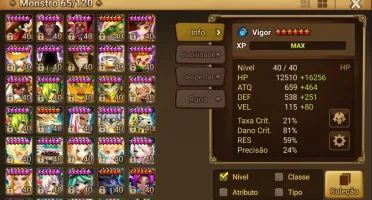 Conta summoners war 1 nat 5* LD