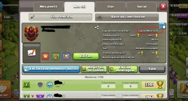 CLÃ NÍVEL 17 CLAN ÓTIMO HISTÓRICO GUERRAS LIGA MESTRE 2
