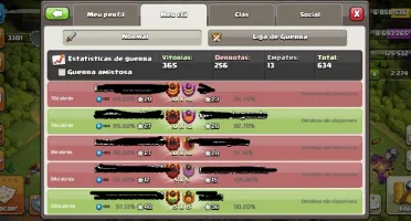 CLÃ NÍVEL 17 CLAN ÓTIMO HISTÓRICO GUERRAS LIGA MESTRE 2