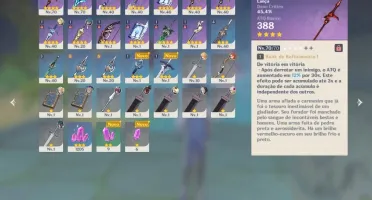 Eula + Itto + Hutao + Mona (+15 4*) - AR 43 - NADA CONSUMIDO