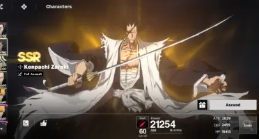 Conta Com Aizen B1 (Arma) Zaraki(Arma)(Stamp) + Urahara(Arma