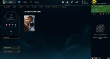 Conta LoL, Gold III 75 PDL, Smurf, Espólios raros