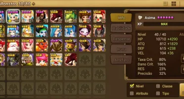CONTA LD SUMMONERS WAR - ASIMA