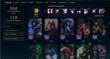 Platina 4 com 150 Champs e 112 Skins ( ADC / MID )
