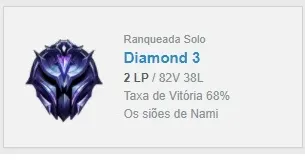 Contas Diamante com MMR bom