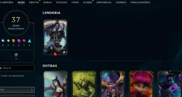 Lol Ferro, 40K Ea, Lvl 30, Upada na Mão e com Skin Lendária