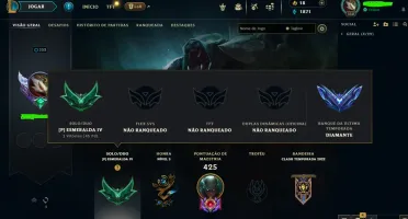 Conta de League Of Legends Nível 352/132 Skins/151 Campeões