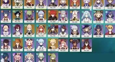 Conta Genshin AR 55 13 Personagens 5*