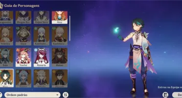 Conta nivel 30 Xiao, Mona e Keqing