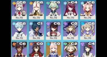 MELHOR CONTA END GAME // (26) Personagens 5⭐// (6) Armas 5⭐