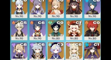 MELHOR CONTA END GAME // (26) Personagens 5⭐// (6) Armas 5⭐