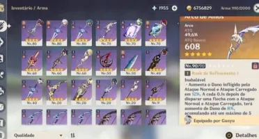 Conta genshin ar59