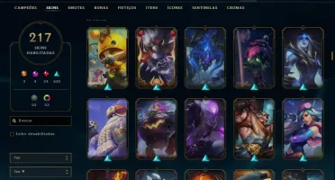Conta de LoL com todos os personagense +200 skins