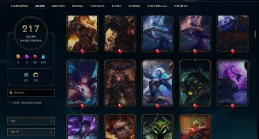 Conta de LoL com todos os personagense +200 skins