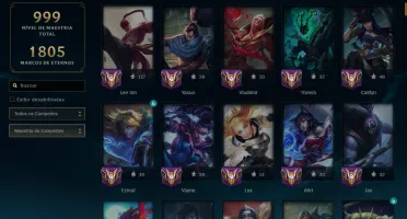 Conta com 12 anos de criação, mais de 200 skins