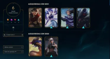 Conta lol 25 champs mestre