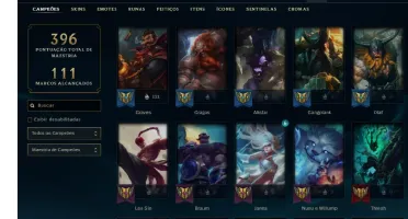 CONTA LEAGUE OF LEGENDS 243 SKINS LVL 190 BARATA