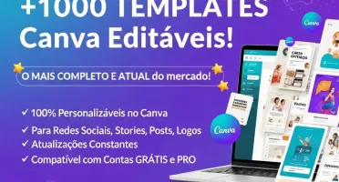 Pacote Completo: +1000 Templates Editáveis para Canva – Atua