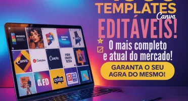 Pacote Completo: +1000 Templates Editáveis para Canva – Atua
