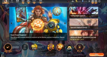 Conta MTG Arena 35340 gems, 9200 gold e 336 booster packs