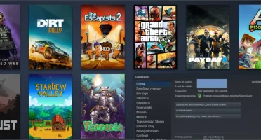 Steam Level 52, CSGO Prime, Gta 5, Rust e Stardew Valley