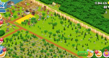 Conta Hay Day nível 80 celeiro 3k silo 1k
