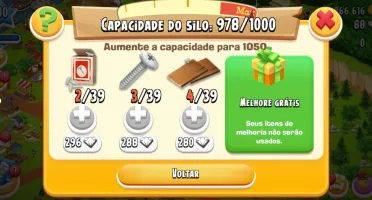 Conta Hay Day nível 80 celeiro 3k silo 1k