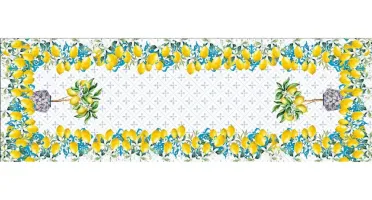 Caminho de Mesa Frutas em Microfibra 143x46cm