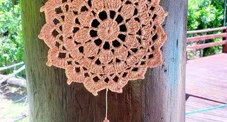 Mandala Filtro dos Sonhos em Crochê