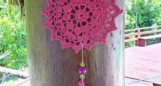 Mandala Filtro dos Sonhos em Crochê