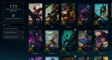CONTA LEAGUE OF LEGENDS D4 SEASON PASSADA