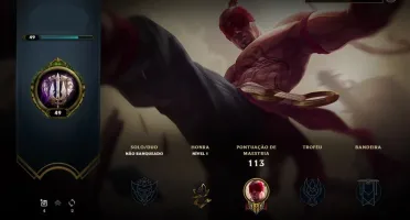 CONTA LEAGUE OF LEGENDS D4 SEASON PASSADA