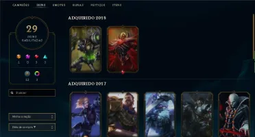Conta de lol Gold 5 e Prata 4