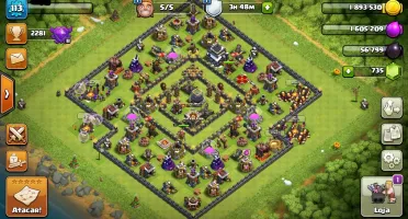 COC, CV 9 FULL, 5 CONSTRUTORES, CLAN NIVEL 9 + 700 GEMAS