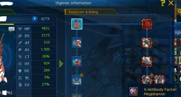 conta com iten do Megidramon