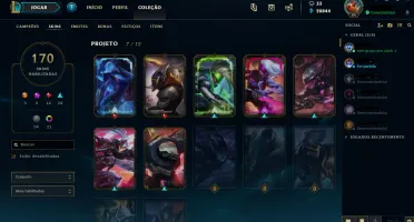 CONTA OURO 1 COM MUITA SKIN !