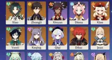Conta Genshin Impact AR 57 | Kazuha, Zhongli, Xiao | Xingqiu