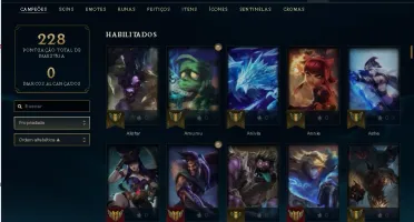 Conta lol Main Adc Platina 4 (48 pdl) Soloq, 64 Ícones.